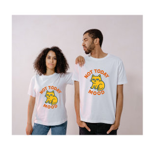 Nicht heute Stimmung – Farbkatze Faulpelz T-Shirt