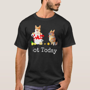 Nicht heute süßer Corgi-Hund Verrückte Hutmachers T-Shirt