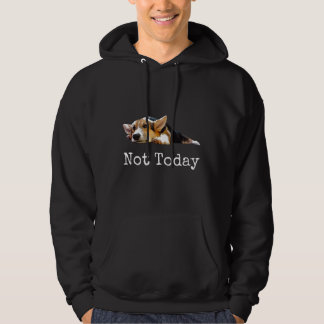 Nicht heute Welpe  Süßer Corgi Hund Hoodie
