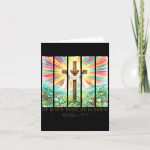 Nicht hier ist er auferstanden Florales Ostern Chr Karte