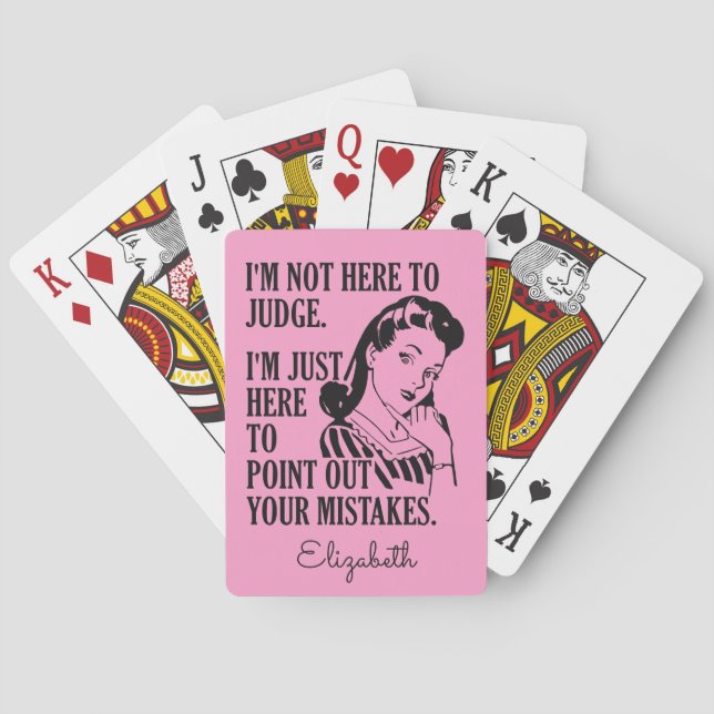 "Nicht hier Name- u. Farbkartensatz beurteilen" Spielkarten (Rückseite)