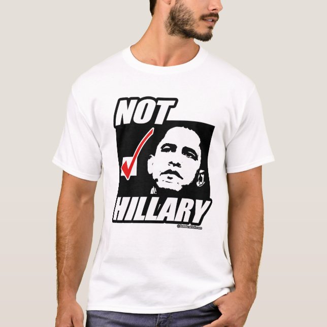 Nicht Hillary für Präsidenten T-Shirt (Vorderseite)