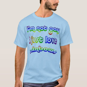 Nicht homosexueller aber Liebe-Regenbogen-T - T-Shirt