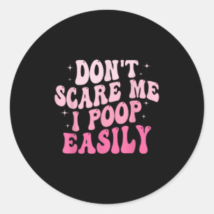 Nicht ich Op einfach funny Sarcastic Groovy Sayi Runder Aufkleber