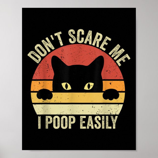 Nicht ich Op leicht Funny Sarcastic Cat Sprichwort Poster (Vorne)