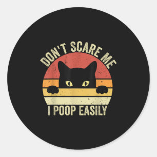 Nicht ich Op leicht Funny Sarcastic Cat Sprichwort Runder Aufkleber