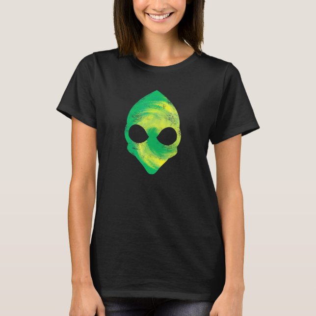 Nicht identifizierte Flying Object Alien Head Extr T-Shirt (Vorderseite)