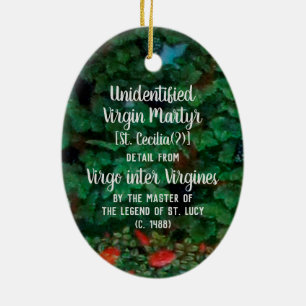 Nicht identifizierte Jungfrau Martyr [St. Cecilia( Keramik Ornament