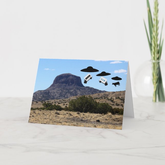 Nicht identifiziertes Flying-Objekt Karte (Vorderseite)