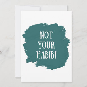Nicht Ihr Habibi Einladung