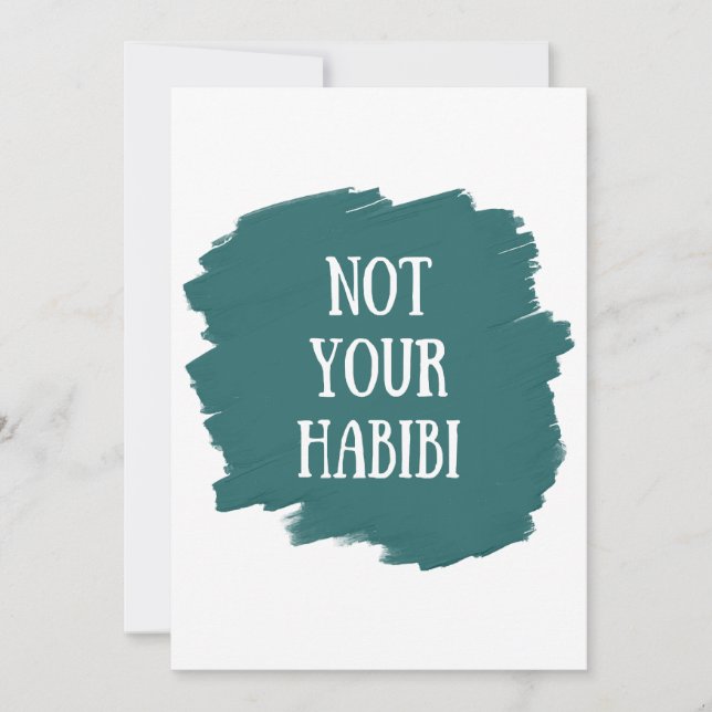 Nicht Ihr Habibi Einladung (Vorderseite)
