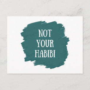 Nicht Ihr Habibi Feiertagspostkarte