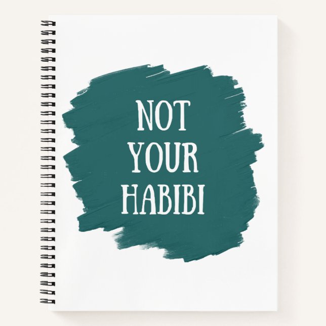 Nicht Ihr Habibi Notizbuch (Vorderseite)