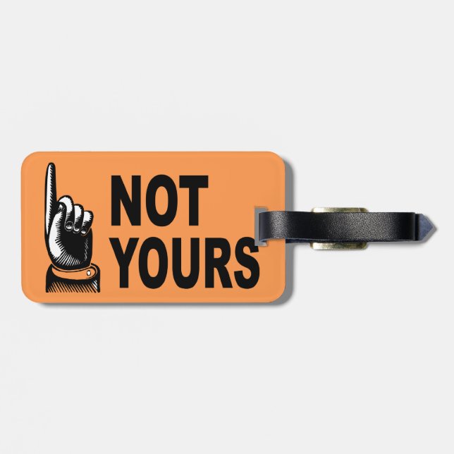 Nicht Ihr lustiger Entwurf mit dem Zeigen des Gepäckanhänger (Rückseite horizontal)