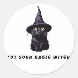 Nicht Ihre GrundHexe Runder Aufkleber