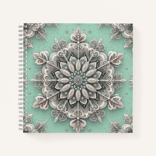 Nicht Ihre normalen Schneeflocken II Notizbuch (Vorderseite)