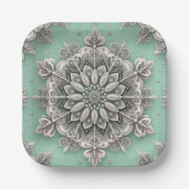 Nicht Ihre normalen Schneeflocken II Pappteller