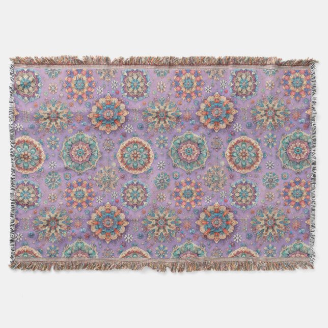 Nicht Ihre normalen Schneeflocken IV Decke (Vorderseite)