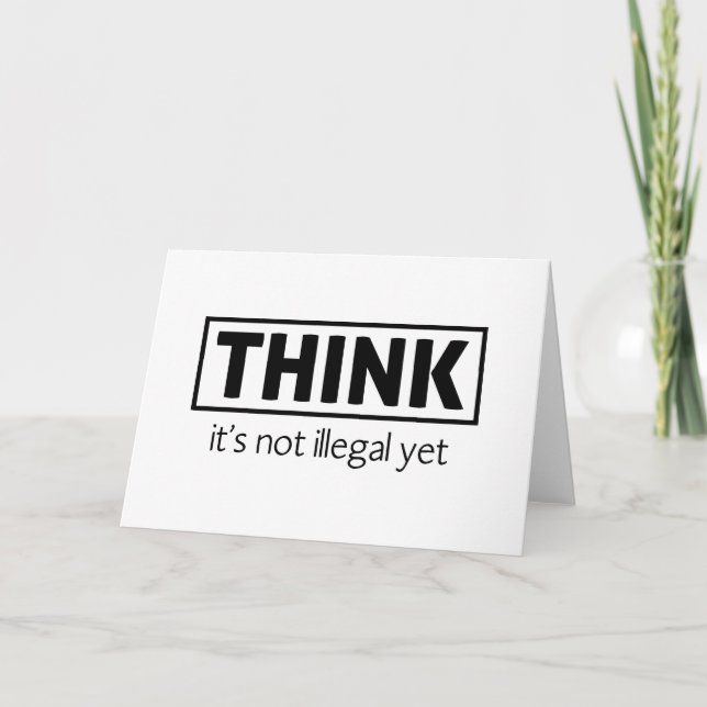 Nicht illegal dankeskarte (Vorderseite)