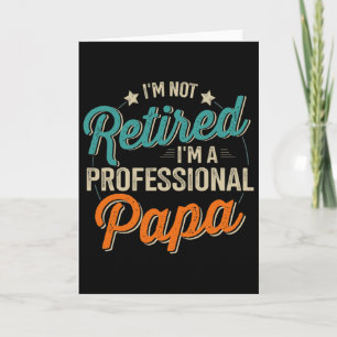 Nicht im Ruhestand stehender professioneller Papa Karte