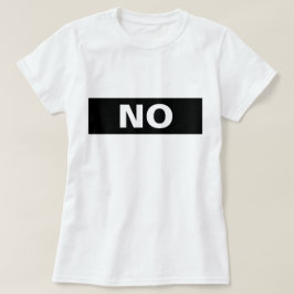 Nicht immer noch nicht nur auf der Rückseite zweis T-Shirt