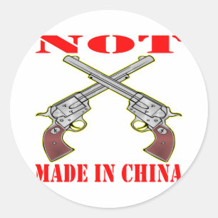 Nicht in China hergestellte Kolben Runder Aufkleber