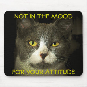 Nicht in der Stimmung für dein Attitude Meme Mousepad