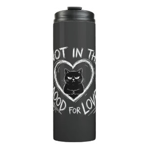 Nicht in der Stimmung für Liebe Grumpy Cat Sarkast Thermosbecher