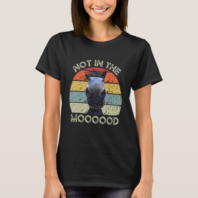 Nicht in der Stimmung  Pferd T-Shirt (Vorderseite)