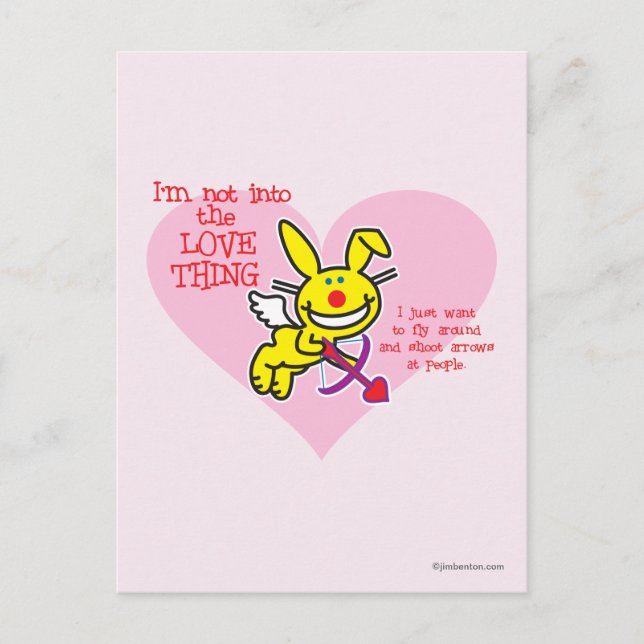 Nicht in die Liebe Postkarte (Vorderseite)