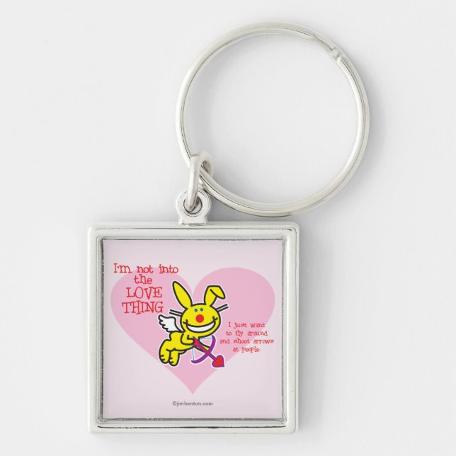 Nicht in die Liebe-Sache Schlüsselanhänger (Vorne)