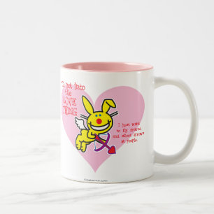 Nicht in die Liebe-Sache Zweifarbige Tasse