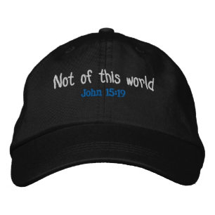 Nicht in dieser Welt Bestickte Baseballkappe
