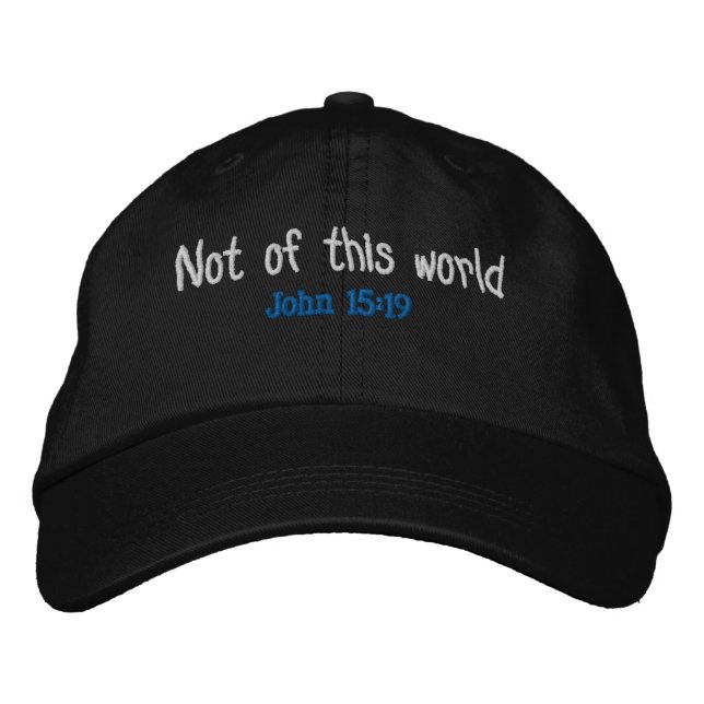 Nicht in dieser Welt Bestickte Baseballkappe (Vorderseite)