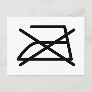 NICHT IRON! POSTKARTE