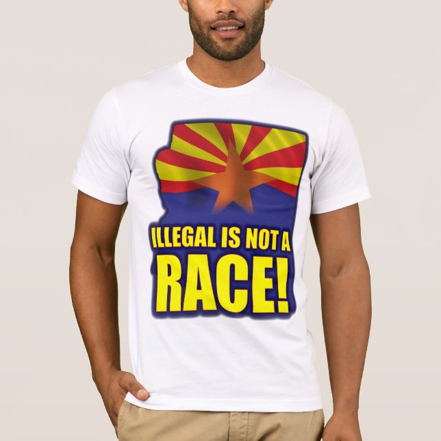 Nicht ist ein Rennen illegal T-Shirt (Vorderseite)
