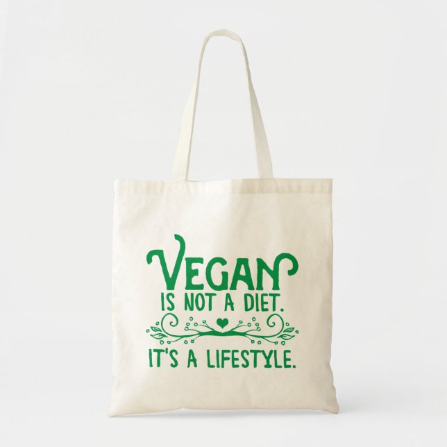 Nicht ist eine Diät vegan Tragetasche (Vorne)