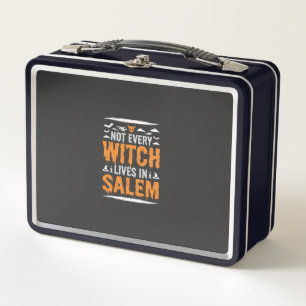 Nicht jede Hexe lebt in Salem Halloween Hexe Des Metall Brotdose