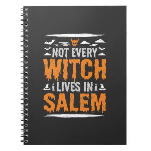 Nicht jede Hexe lebt in Salem Halloween Hexe Des Notizblock
