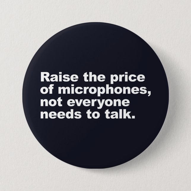 Nicht jeder muss reden button (Vorderseite)