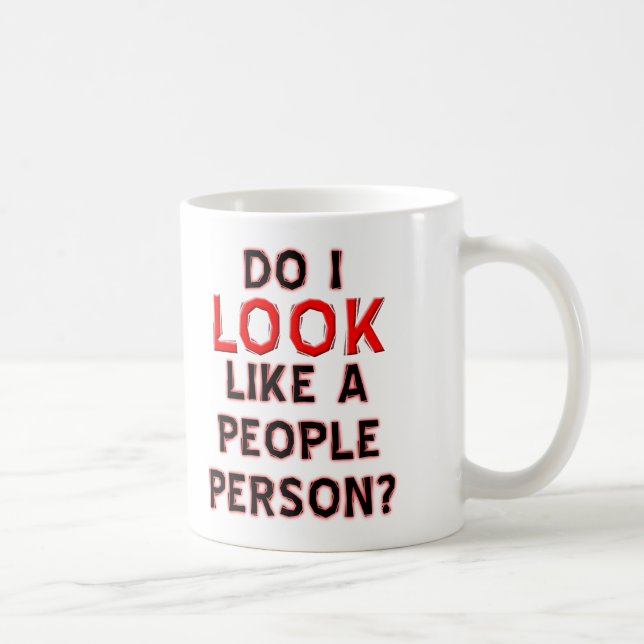 Nicht jemand, der lustig Mug Tasse (Rechts)