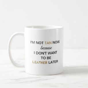 Nicht jetzt braun Lustig Kaffeetasse