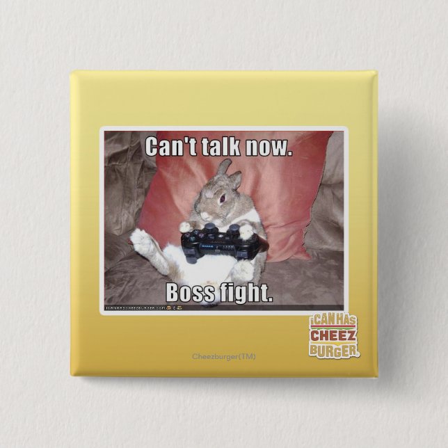 Nicht jetzt sprechen, kann Chefkampf Button (Vorderseite)