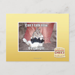 Nicht jetzt sprechen, kann Chefkampf Postkarte