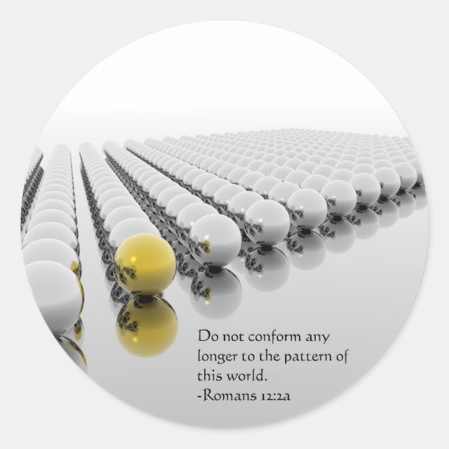 Nicht konform runder aufkleber (Vorderseite)