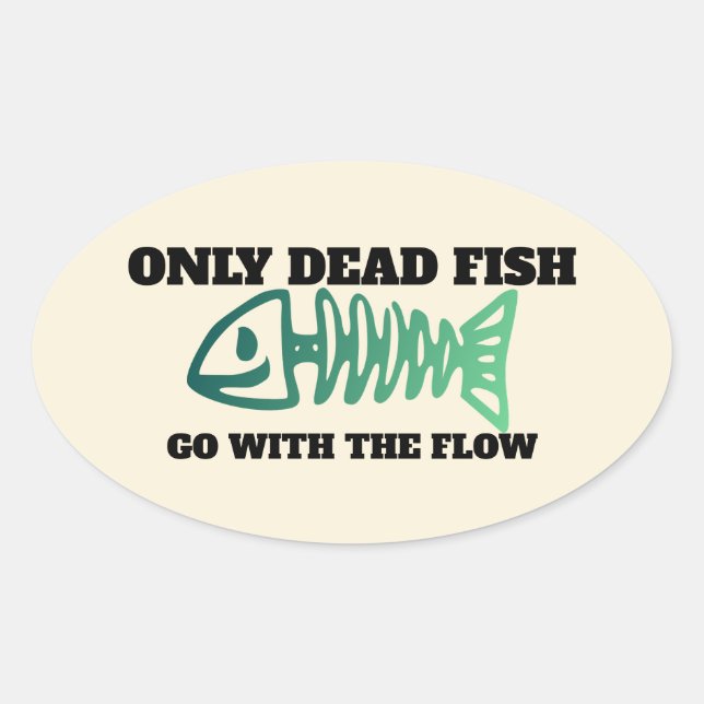 Nicht konformistisch - nicht mit dem Flow Oval Sti Ovaler Aufkleber (Vorderseite)