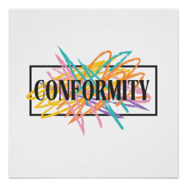 Nicht-Konformität Poster