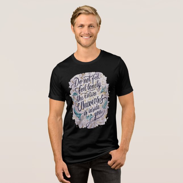 NICHT LANGE FÜHLEN Tri-Blend SHIRT (Vorderseite voll)