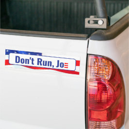 Nicht laufen, Joe Zitat auf Flag Autoaufkleber