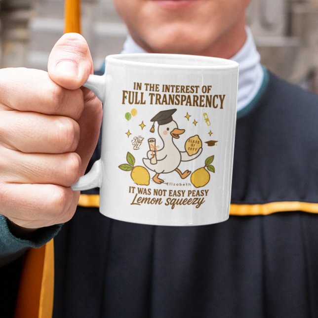 Nicht leicht Peasy Lemon Squeezy Funny Abschluss G Kaffeetasse (Von Creator hochgeladen)